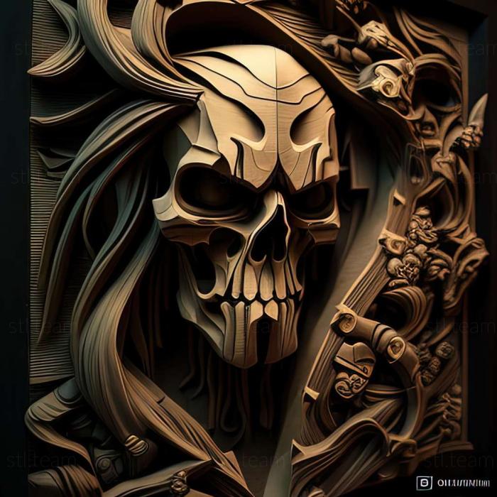 3D model Darksiders II Arguls Tomb game (STL)